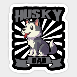 Husky Dad - Siberian Husky Sticker